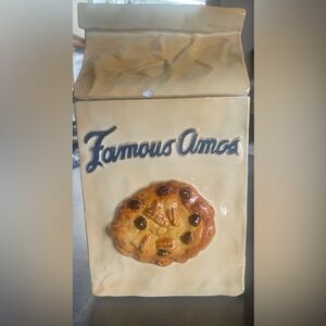 Vintage Famous Amos cookie jar